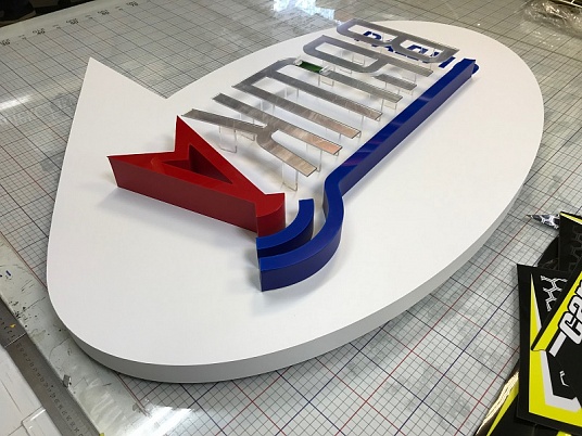 Вывеска световая "Радио вышка"