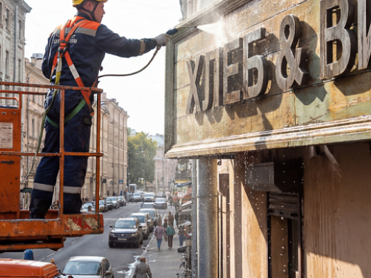 Мойка вывесок