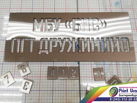 Трафарет цифры