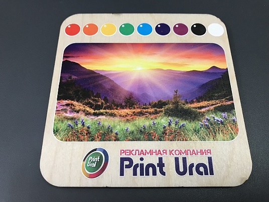 Уф печать на дереве