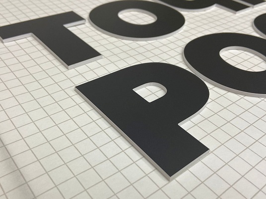 Буквы из пластика